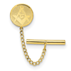 Gold-plated Masonic Tie Tac with Safety Chain