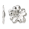 14kt White Gold Floral Earring Jackets