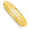 14k Yellow Gold 8mm Hinged Bangle Bracelet 7in