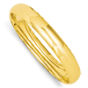 14k Yellow Gold Wide Hinged Bangle Bracelet