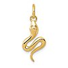 14k Yellow Gold Small Smooth Snake Charm