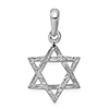 14k White Gold 11/16in Star Of David Pendant