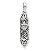 14kt White Gold 1in Mezuzah Pendant