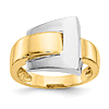 14k Two-tone Gold Buckle Ring