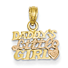 14k Two-tone Gold Daddy's Little Girl Pendant