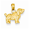 14kt Yellow Gold Cocker Spaniel Dog Pendant