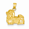 14kt Yellow Gold Shih Tzu Pendant