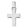 14kt White Gold 1in Modern Cross Pendant