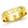 14kt Yellow Gold Polished Xs and Hearts Ring