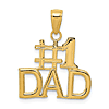 14k Yellow Gold #1 DAD Pendant
