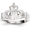 14kt White Gold Classic Claddagh Ring