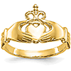 14kt Yellow Gold Classic Claddagh Ring