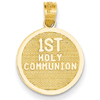 14kt Yellow Gold 5/8in 1st Holy Communion Medal