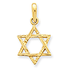 14k Yellow Gold Small Reversible Star Of David Pendant