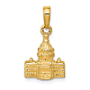 14k Yellow Gold Small 3-D United States Capitol Building Pendant