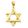14kt Yellow Gold 1 1/8in Star of David Pendant