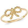 14kt Yellow Gold Twisted Bow Ring