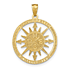 14k Yellow Gold I Would Be Lost Without You Compass Pendant