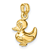14k Yellow Gold 3-D Rubber Duck Charm