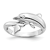 14k White Gold Dolphin Ring