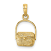 14k Yellow Gold Nantucket Basket Charm