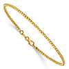 14k Yellow Gold Diamond-cut Beaded Bracelet 7in