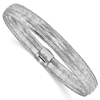 14k White Gold Italian Mesh Stretch Bracelet