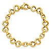 14k Yellow Gold Italian Bold Infinity Bracelet 7.5in