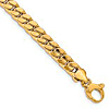 14k Yellow Gold 6.3mm Men's Curb Link Bracelet 8.5in