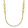 14k Yellow Gold Trio Butterfly Station Necklace
