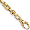 14k Yellow Gold Men's Italian Fancy Link Polished Bracelet 8.5in