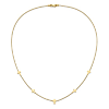 14k Yellow Gold Five Station Cross Necklace