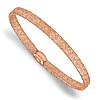 14k Rose Gold Stretch Mesh Bangle Bracelet