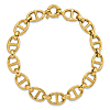 14k Yellow Gold Mariner Link Bracelet 7.5in