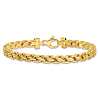 14k Yellow Gold Fancy Link Bracelet 7.75in
