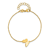14kt Yellow Gold Butterfly Charm Bracelet