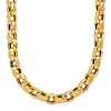 14k Yellow Gold 18in Italian Oval Link Necklace 5.8mm Thick