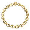 14k Yellow Gold Mariner and Small Oval Link Bracelet 7.5in