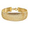 14k Yellow Gold Woven Graduated Bracelet 7.5in