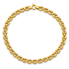 14k Yellow Gold Slender Mariner Link Bracelet 7.5in