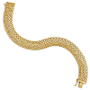 14k Yellow Gold Italian Fancy Cable Strand Bracelet 8in