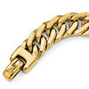 14k Yellow Gold 8in Men's Italian Concave Curb Link Bracelet 9mm