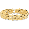 14k Yellow Gold Fancy Italian Basket Weave Bracelet 8in