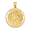 14kt Yellow Gold 1 1/8in Saint Christopher Medal