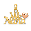 14k Two-tone Gold We Love Nana Charm