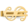 14k Yellow Gold Dollar Sign Polished Money Clip