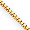 14kt Yellow Gold Ladies' .5mm Box Link Chain