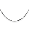 14k White Gold 18in Diamond-cut Cable Chain 1.4mm