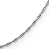Kids' 14k White Gold 14in Singapore Chain 1mm