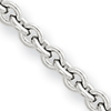 14kt White Gold Cable Chain 2.2mm